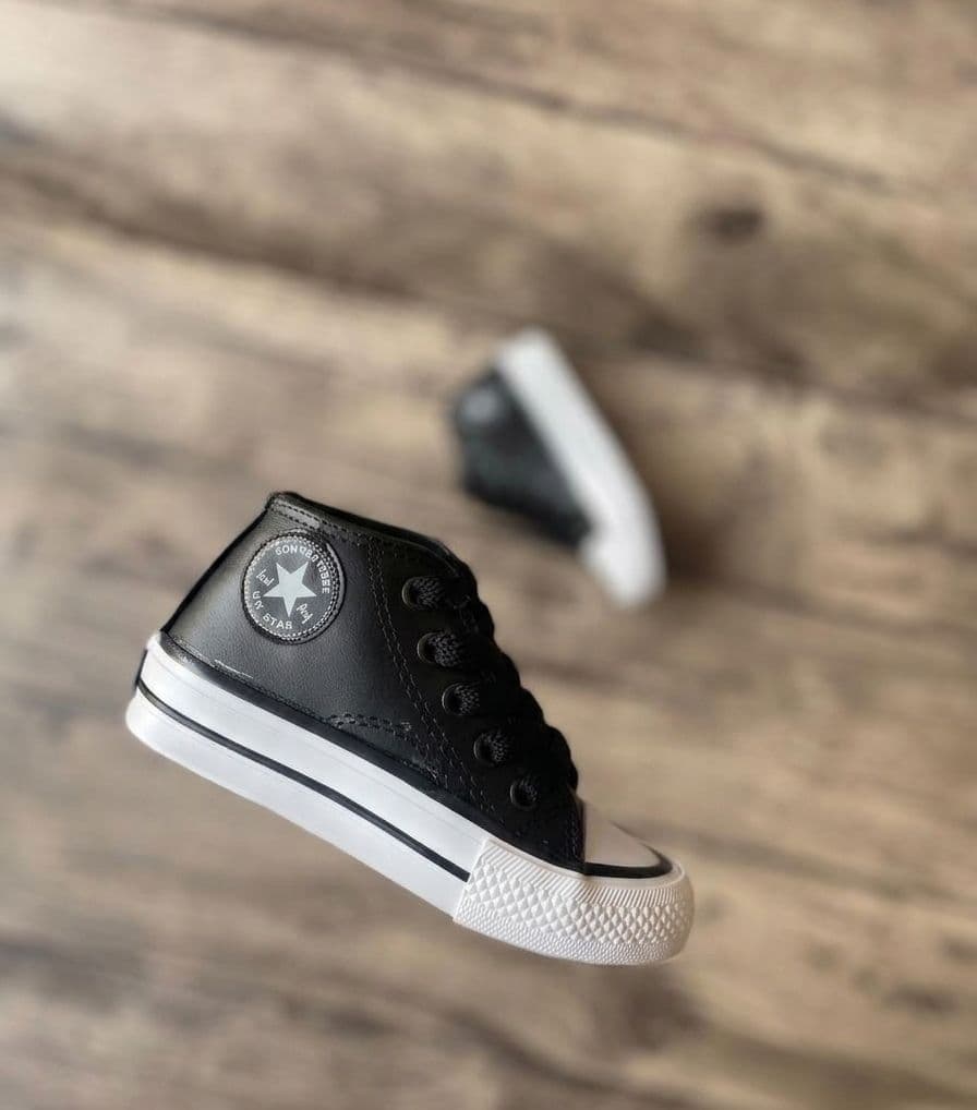 Botita Converse Eco Cuero Negro