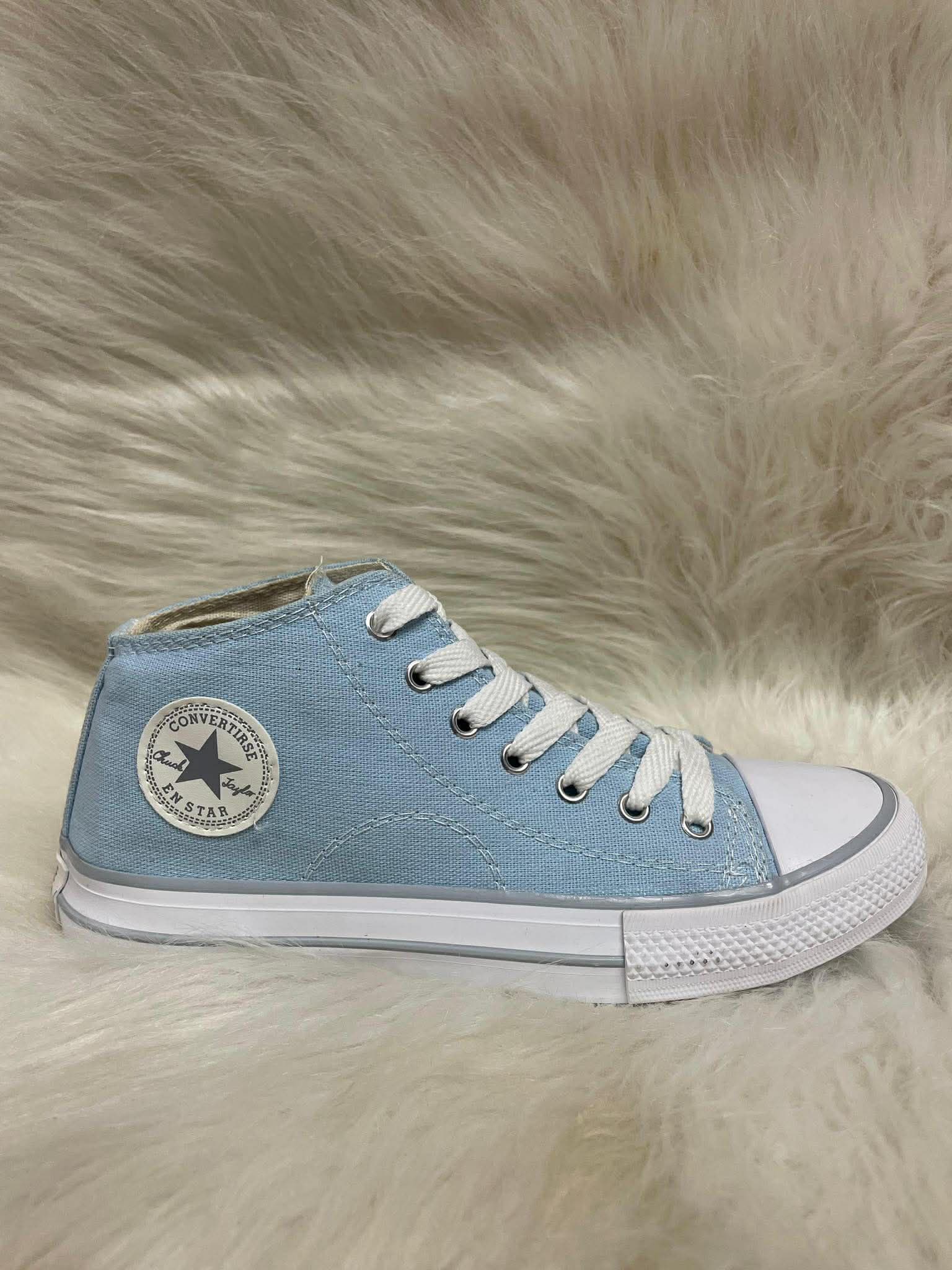 Botita Converse Lona Celeste