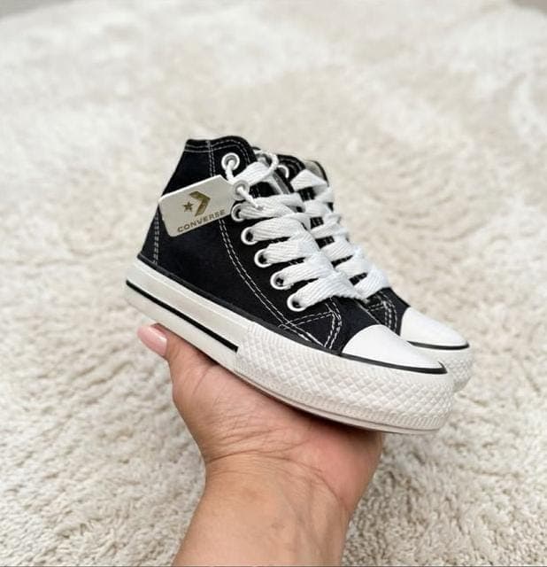 Botita Converse Niño Lona Negro Premium